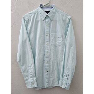 *NEW*w/tags American Eagle Men Size XS Extra Small Aqua Striped Button Shirt‎